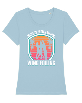 Life is better with wing foiling Sky Blue