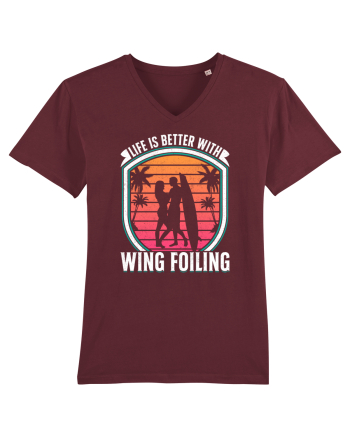 Life is better with wing foiling Burgundy