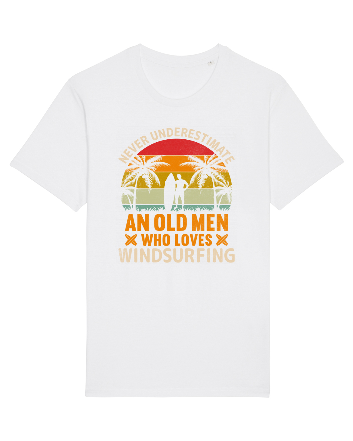 Tricou mânecă scurtă Unisex Rocker White