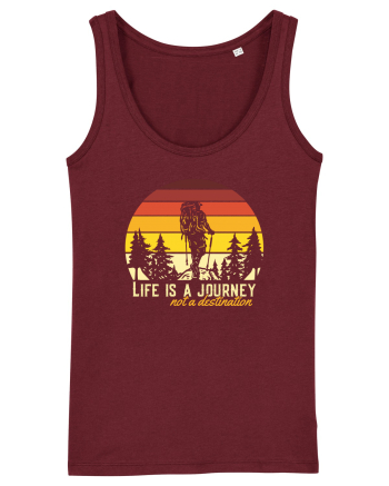pentru montaniarzi - Life is a journey not a destination Burgundy