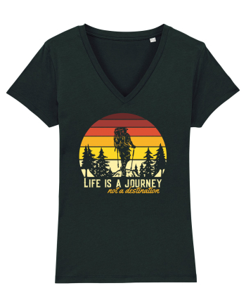 pentru montaniarzi - Life is a journey not a destination Black
