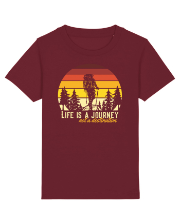pentru montaniarzi - Life is a journey not a destination Burgundy
