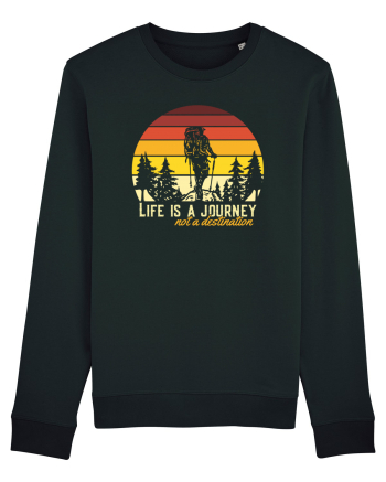 pentru montaniarzi - Life is a journey not a destination Black