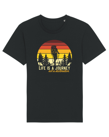 pentru montaniarzi - Life is a journey not a destination Black