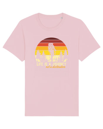 pentru montaniarzi - Life is a journey not a destination Cotton Pink