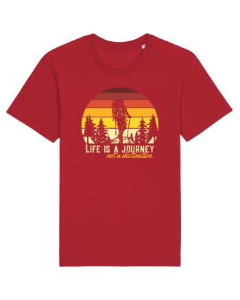 pentru montaniarzi - Life is a journey not a destination Red