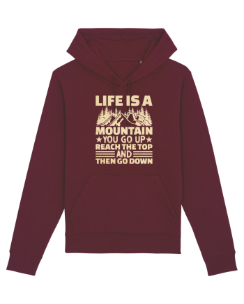 pentru montaniarzi - Life is a mountain Burgundy