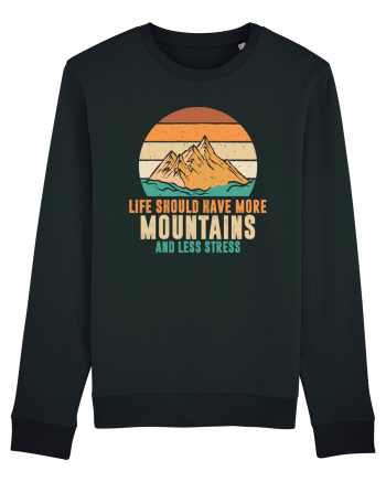 pentru montaniarzi - Life should have more mountains Black