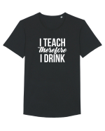 I teach therefore i drink Tricou mânecă scurtă guler larg Bărbat Skater