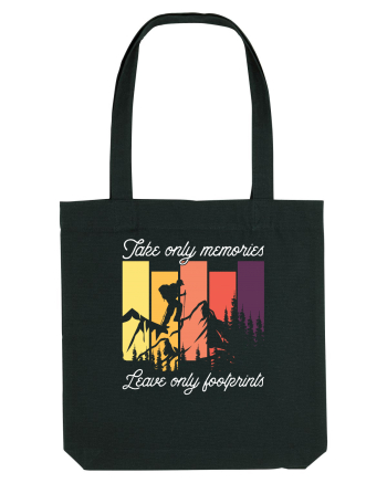 pentru montaniarzi - Take only memories leave only footprints Black
