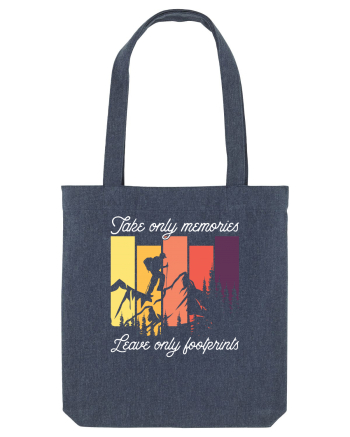pentru montaniarzi - Take only memories leave only footprints Midnight Blue