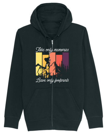 pentru montaniarzi - Take only memories leave only footprints Black