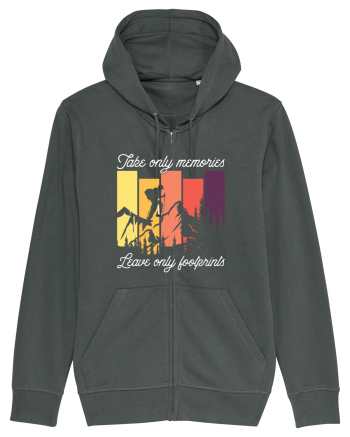 pentru montaniarzi - Take only memories leave only footprints Anthracite