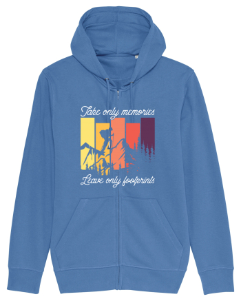pentru montaniarzi - Take only memories leave only footprints Bright Blue