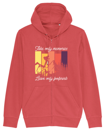 pentru montaniarzi - Take only memories leave only footprints Carmine Red