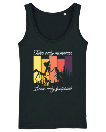 pentru montaniarzi - Take only memories leave only footprints Black