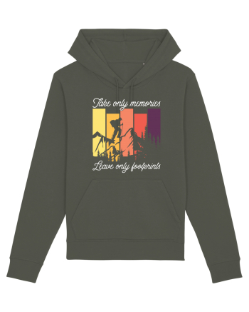 pentru montaniarzi - Take only memories leave only footprints Khaki