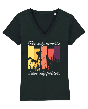 pentru montaniarzi - Take only memories leave only footprints Black