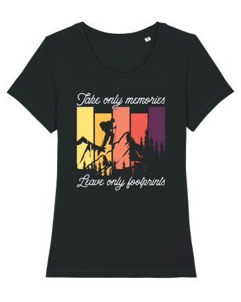 pentru montaniarzi - Take only memories leave only footprints Black