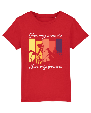 pentru montaniarzi - Take only memories leave only footprints Red