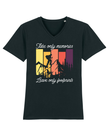pentru montaniarzi - Take only memories leave only footprints Black