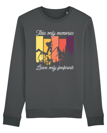 pentru montaniarzi - Take only memories leave only footprints Anthracite