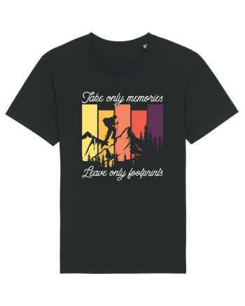 pentru montaniarzi - Take only memories leave only footprints Black