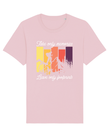 pentru montaniarzi - Take only memories leave only footprints Cotton Pink