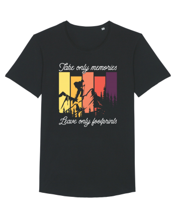 pentru montaniarzi - Take only memories leave only footprints Black