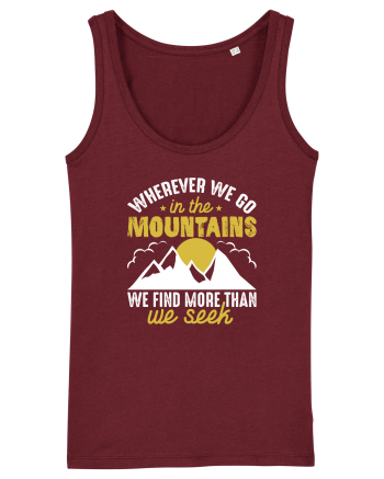 pentru montaniarzi - Whenever we go in the mountains Burgundy