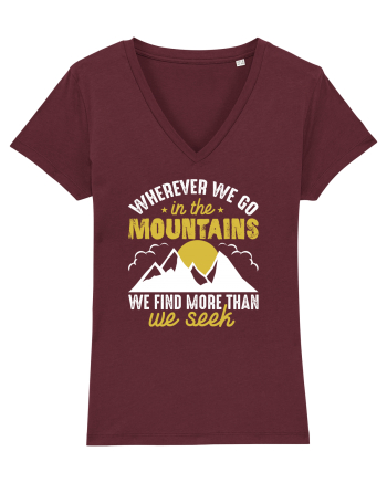 pentru montaniarzi - Whenever we go in the mountains Burgundy