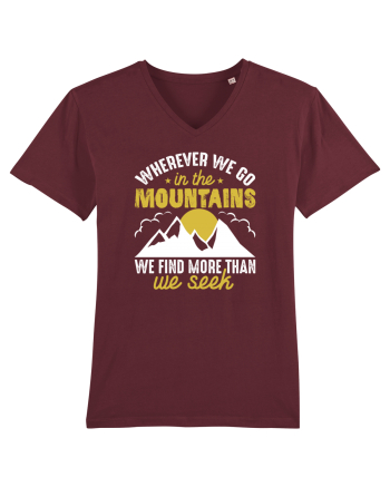pentru montaniarzi - Whenever we go in the mountains Burgundy