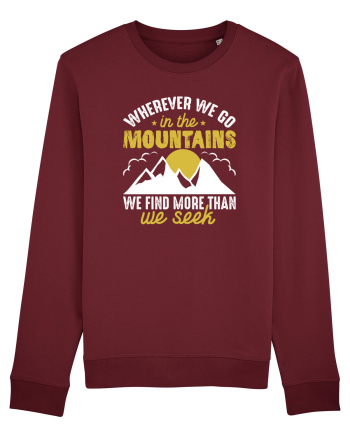 pentru montaniarzi - Whenever we go in the mountains Burgundy