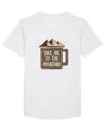 pentru montaniarzi - Take me to the mountains Tricou mânecă scurtă guler larg Bărbat Skater