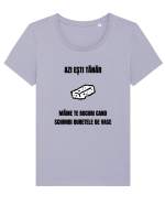Azi esti tanar maine te bucuri cand schimbi buretele de vase Tricou mânecă scurtă guler larg fitted Damă Expresser