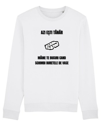 Azi esti tanar maine te bucuri cand schimbi buretele de vase White