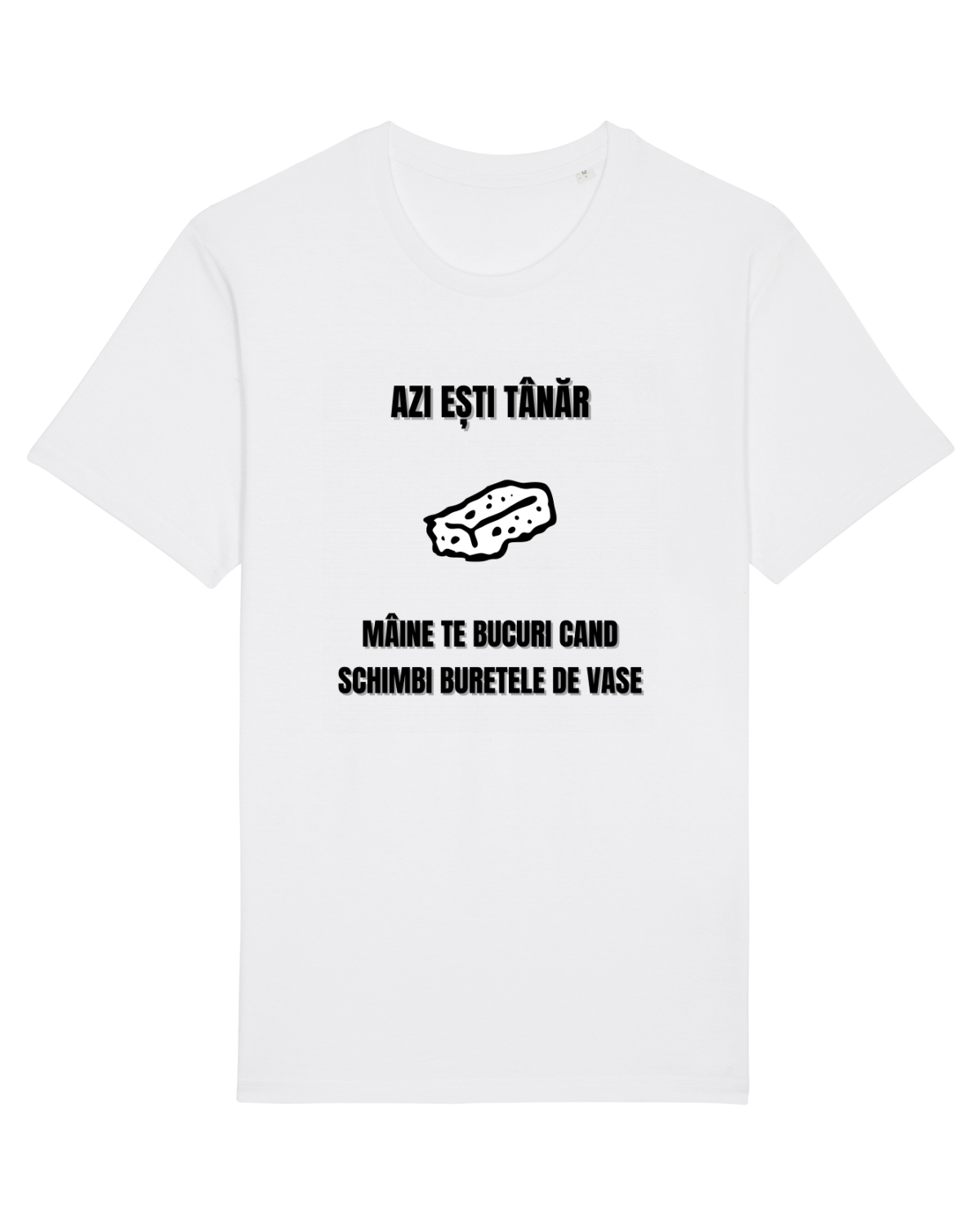 Tricou mânecă scurtă Unisex Rocker White