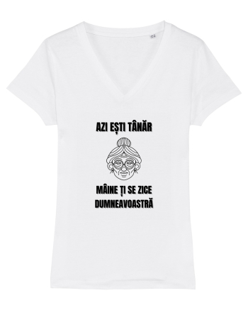 Azi esti tanar maine ti se zice dumneavoastra White