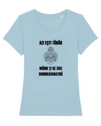 Azi esti tanar maine ti se zice dumneavoastra Sky Blue