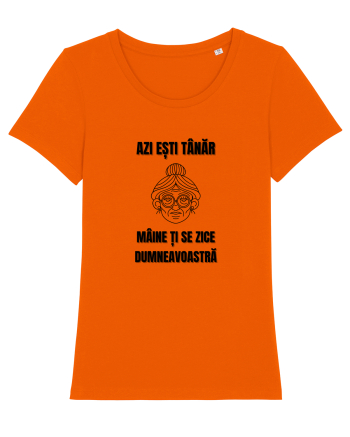 Azi esti tanar maine ti se zice dumneavoastra Bright Orange