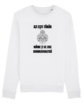 Azi esti tanar maine ti se zice dumneavoastra White