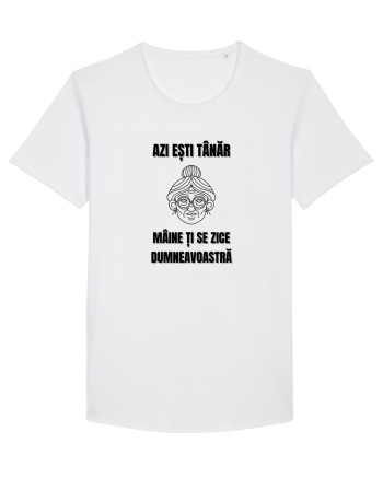 Azi esti tanar maine ti se zice dumneavoastra White