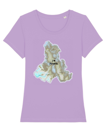 Harghita County Map Lavender Dawn