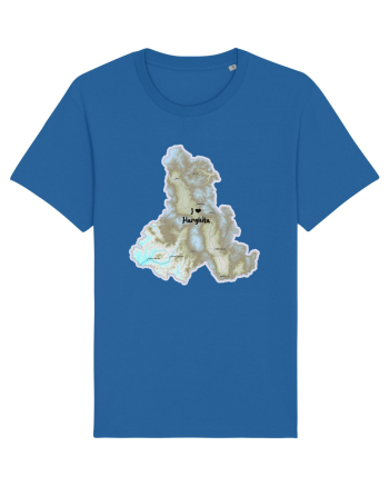 Harghita County Map Royal Blue