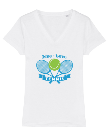 Live Love Tennis White