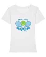 Live Love Tennis Tricou mânecă scurtă guler larg fitted Damă Expresser