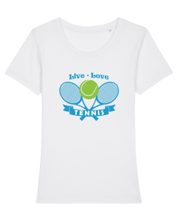 Live Love Tennis White