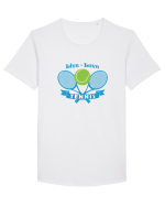 Live Love Tennis Tricou mânecă scurtă guler larg Bărbat Skater