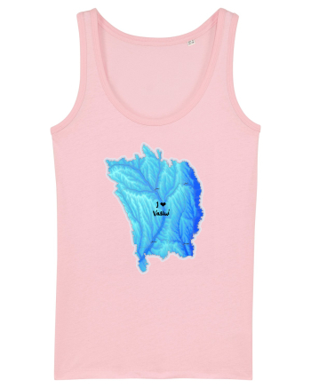 Vaslui County Map Cotton Pink