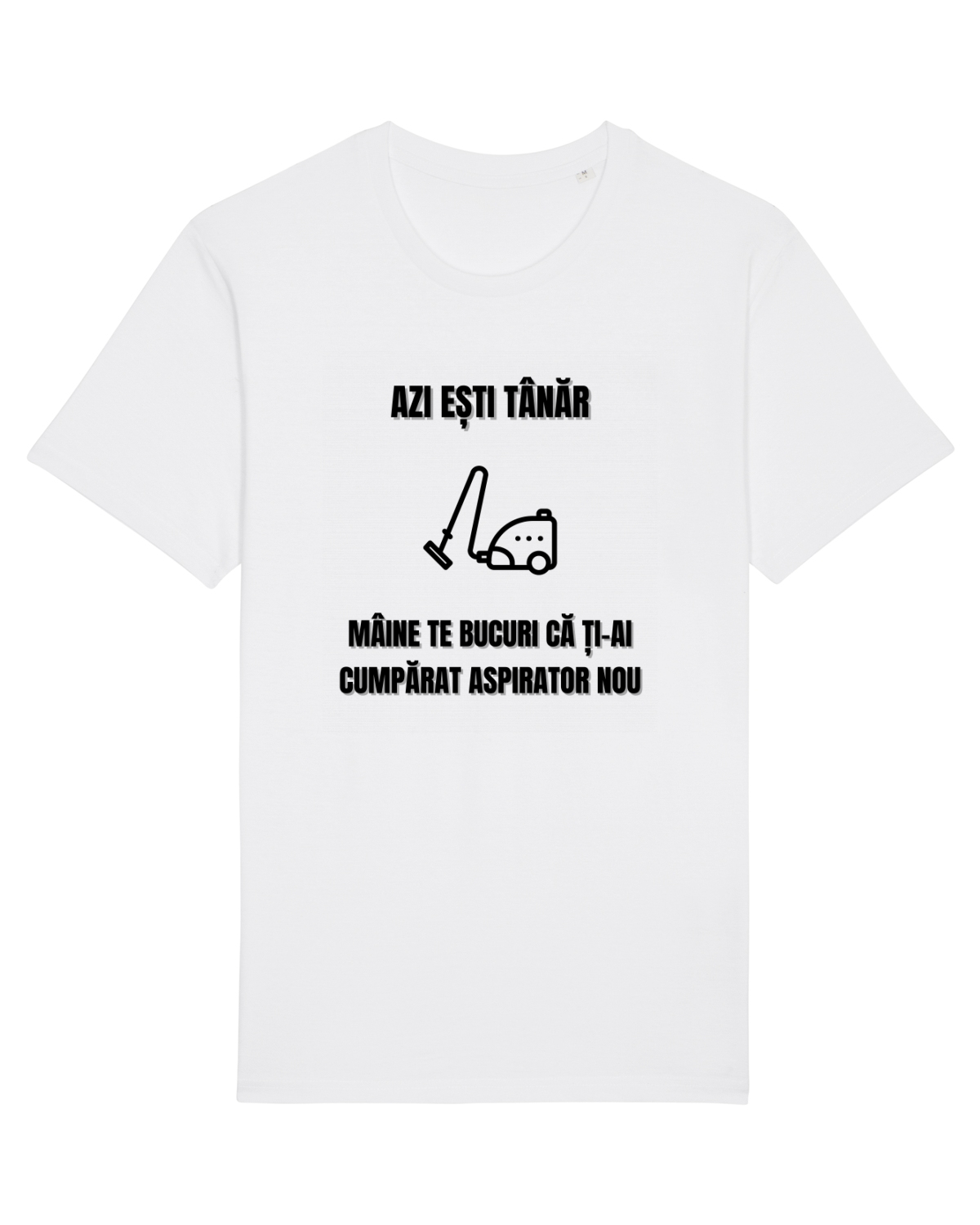 Tricou mânecă scurtă Unisex Rocker White